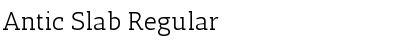 Download Antic Slab Regular Font Title Preview