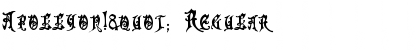 Download Apollyon!" Regular Font Title Preview