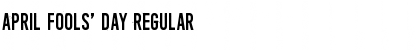 Download April Fools' Day Regular Font Title Preview