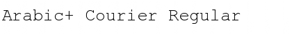 Download Arabic+ Courier Regular Font Title Preview
