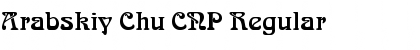 Download Arabskiy Chu CNP Regular Font Title Preview
