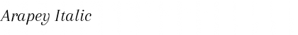 Download Arapey Italic Font Title Preview