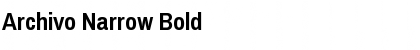 Download Archivo Narrow Bold Font Title Preview