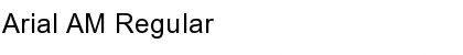 Download Arial AM Regular Font Title Preview