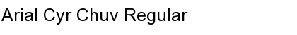 Download Arial Cyr Chuv Regular Font Title Preview