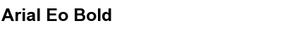 Download Arial Eo Bold Font Title Preview