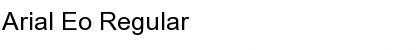 Download Arial Eo Regular Font Title Preview