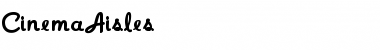 Download CinemaAisles Regular Font Title Preview
