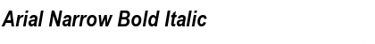 Download Arial Narrow Bold Italic Font