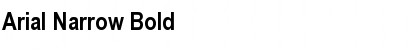Download Arial Narrow Bold Font Title Preview