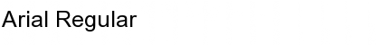 Download Arial Regular Font Title Preview