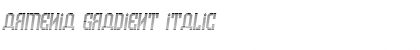 Download Armenia Gradient Italic Font Title Preview