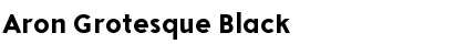 Download Aron Grotesque Black Font Title Preview