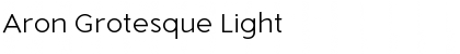 Download Aron Grotesque Light Font Title Preview