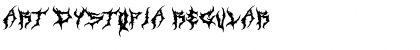 Download Art Dystopia Regular Font Title Preview