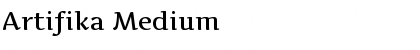 Download Artifika Medium Font Title Preview