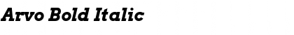Download Arvo Bold Italic Font Title Preview