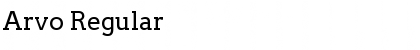 Download Arvo Regular Font Title Preview