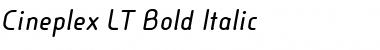 Download Cineplex LT Bold Italic Font Title Preview