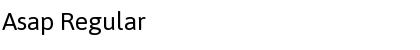 Download Asap Regular Font Title Preview