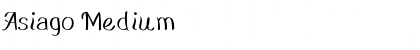 Download Asiago Medium Font Title Preview