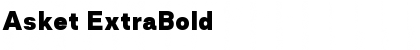 Download Asket ExtraBold Font Title Preview