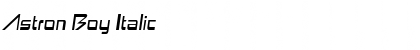 Download Astron Boy Italic Font Title Preview
