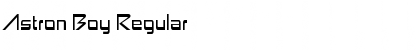 Download Astron Boy Regular Font Title Preview