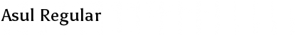 Download Asul Regular Font Title Preview