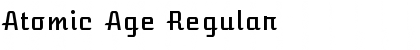 Download Atomic Age Regular Font Title Preview