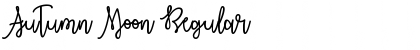 Download Autumn Moon Regular Font Title Preview