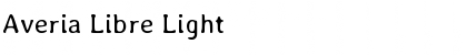 Download Averia Libre Light Font Title Preview