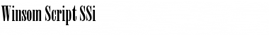 Download Winsom Script SSi Regular Font Title Preview