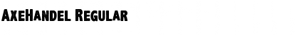 Download AxeHandel Regular Font Title Preview