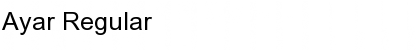 Download Ayar Regular Font Title Preview