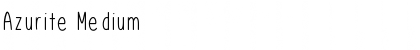 Download Azurite Medium Font Title Preview