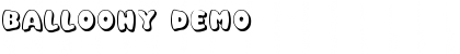 Download Balloony Demo Font Title Preview
