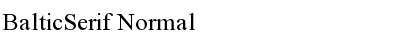 Download BalticSerif Normal Font Title Preview