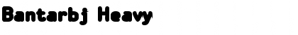 Download Bantarbj Heavy Font Title Preview