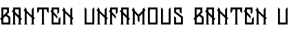 Download Banten Unfamous Banten Unfamous Font Title Preview