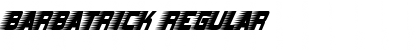 Download Barbatrick Regular Font Title Preview