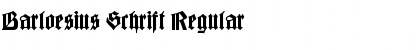Download Barloesius Schrift Regular Font Title Preview