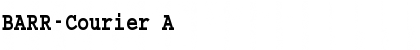 Download BARR-Courier A Font Title Preview