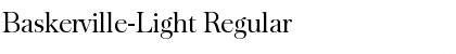 Download Baskerville-Light Regular Font Title Preview