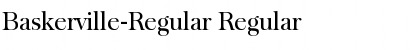 Download Baskerville-Regular Regular Font Title Preview