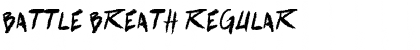 Download battle breath Regular Font Title Preview