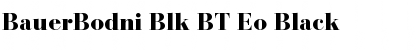 Download BauerBodni Blk BT Eo Black Font Title Preview