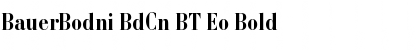Download BauerBodni BdCn BT Eo Bold Font Title Preview