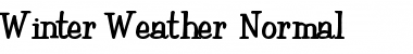 Download Winter Weather Normal Font Title Preview