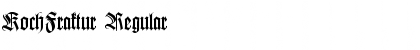 Download KochFraktur Regular Font Title Preview